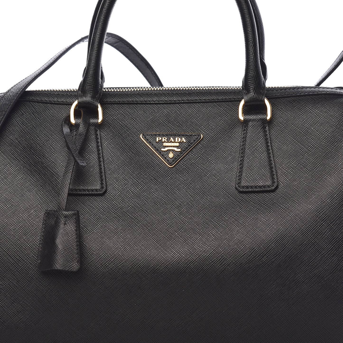 Saffiano Lux Bowler Black