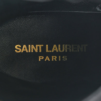 Saint Laurent Goatskin Crystal Buckle Claude 90 Ankle Booties 38 Black 8 of 9