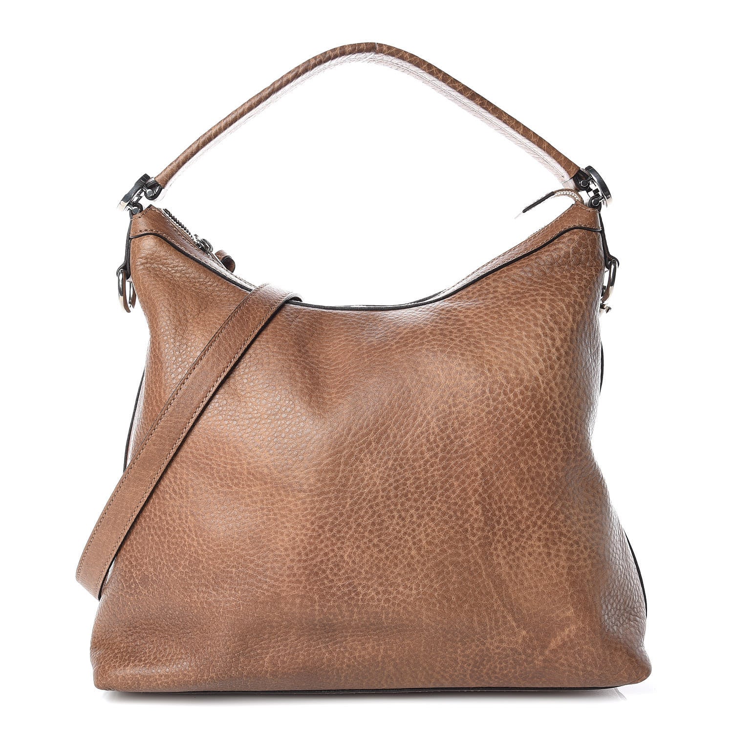 Gucci Pebbled Calfskin Small Miss GG Hobo Old Naturale 1 of 11