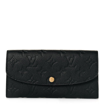 Louis Vuitton Empreinte Emilie Wallet Black Dune 1 of 8