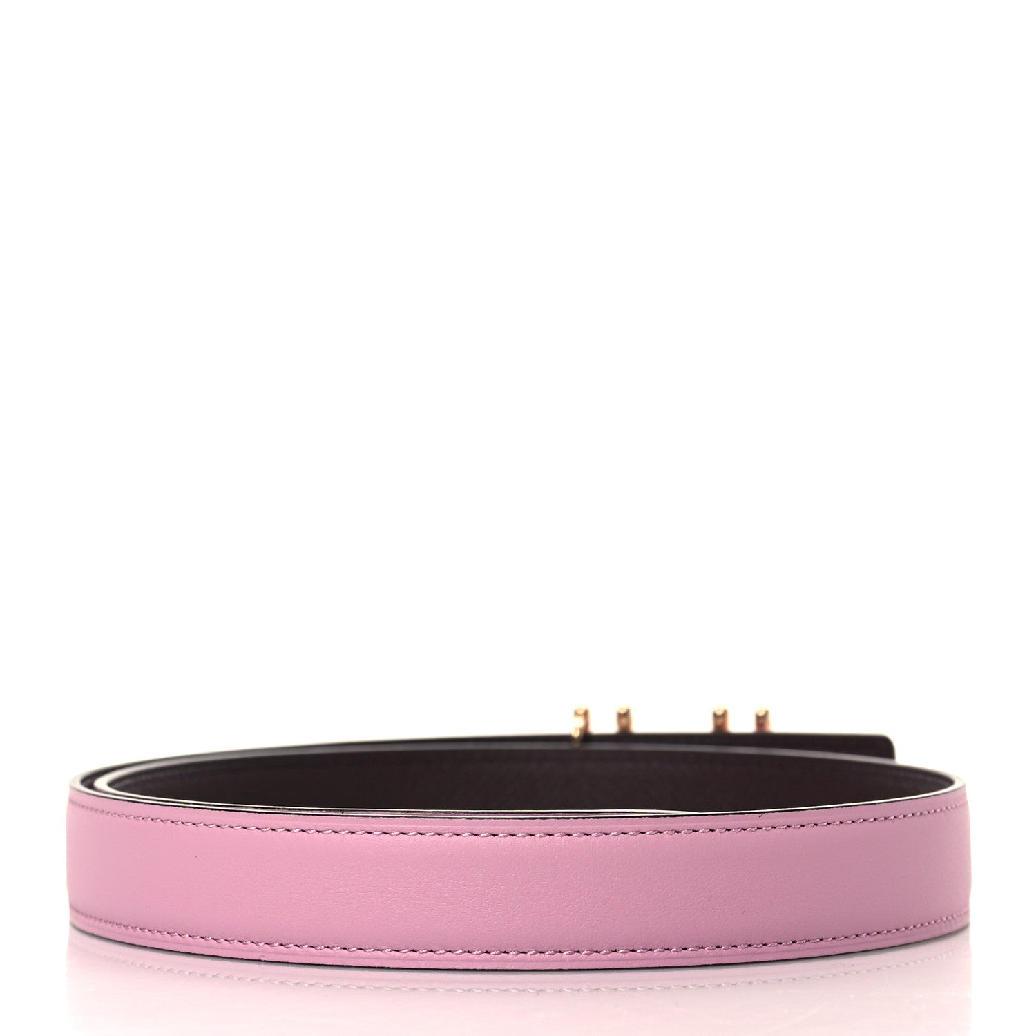 Hermes Swift Epsom 24mm H au Carre Twist Belt 75 Mauve Sylvestre Rouge Sellier 2 of 5