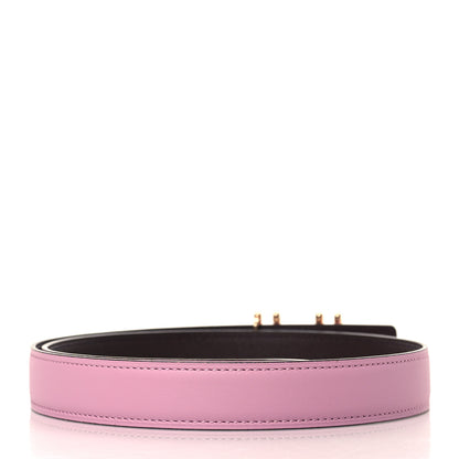 Hermes Swift Epsom 24mm H au Carre Twist Belt 75 Mauve Sylvestre Rouge Sellier 2 of 5