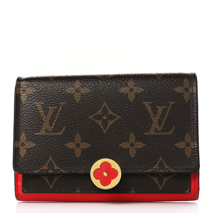 Louis Vuitton Monogram Flore Compact Wallet Coquelicot 1 of 7