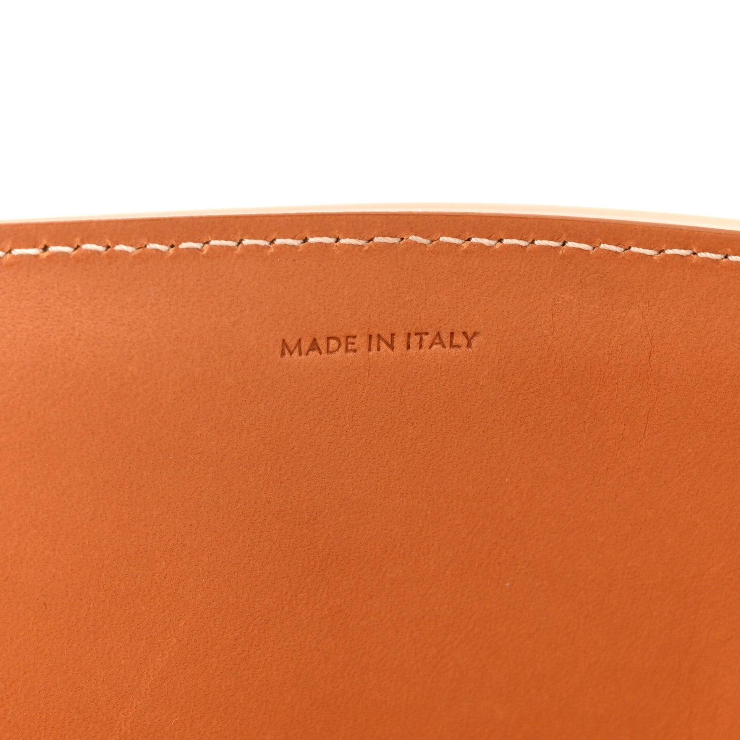 Celine Canvas Calfskin Logo Print Vertical Cabas Natural Tan 7 of 11