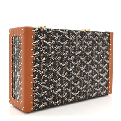 Goyard Goyardine Vendome Jewelry Case Black Gold 4 of 8