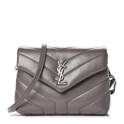 Saint Laurent Calfskin Y Quilted Monogram Toy Loulou Crossbody Bag Earth 1 of 11