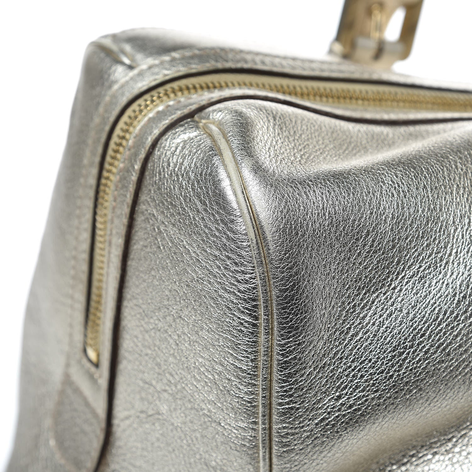 Gucci Metallic Calfskin Large Britt Boston Gold 11 of 15