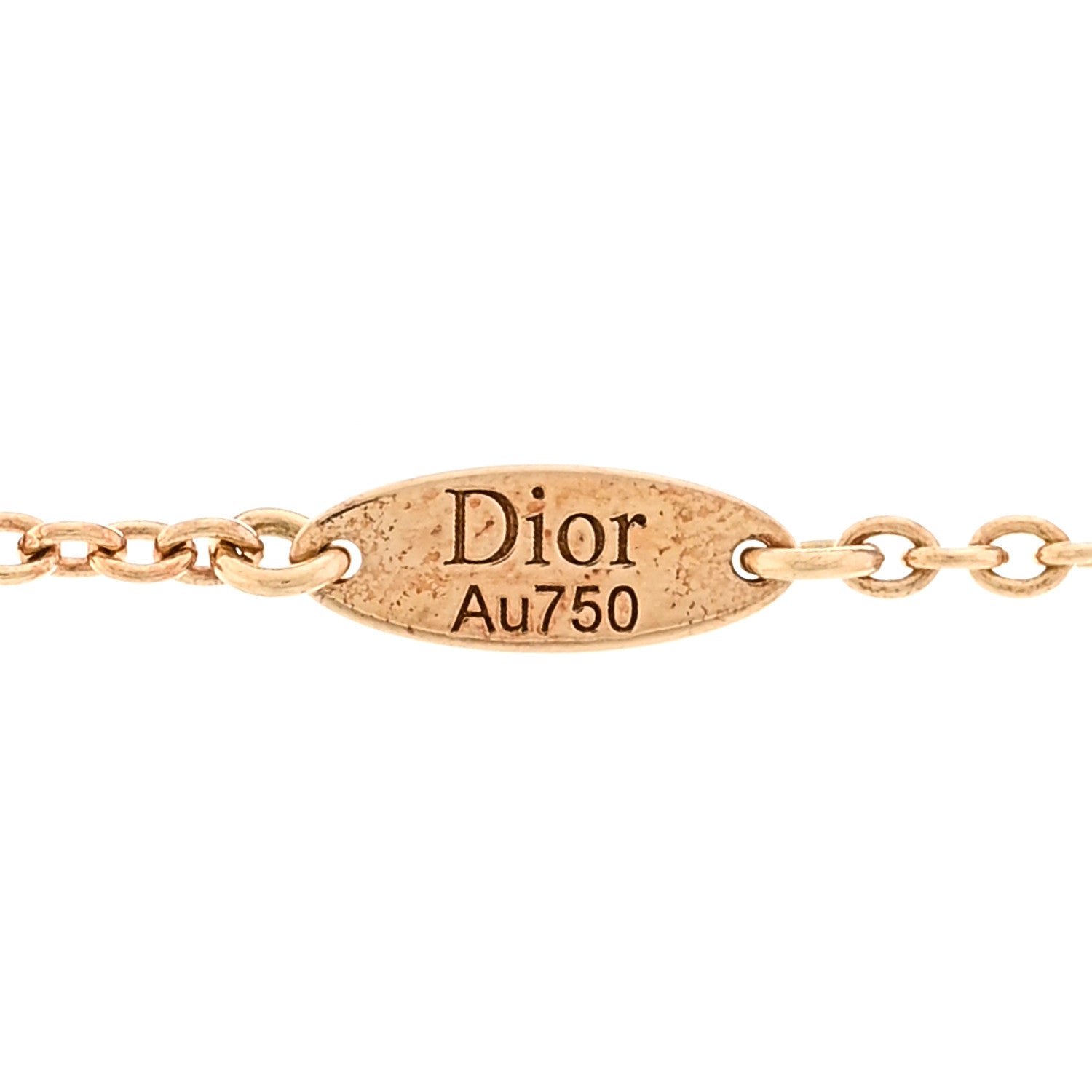 Christian Dior 18K Yellow Gold Diamond Lapis Lazuli Rose Des Vents Necklace 4 of 4