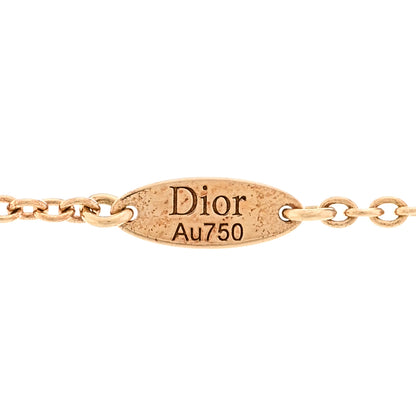 Christian Dior 18K Yellow Gold Diamond Lapis Lazuli Rose Des Vents Necklace 4 of 4
