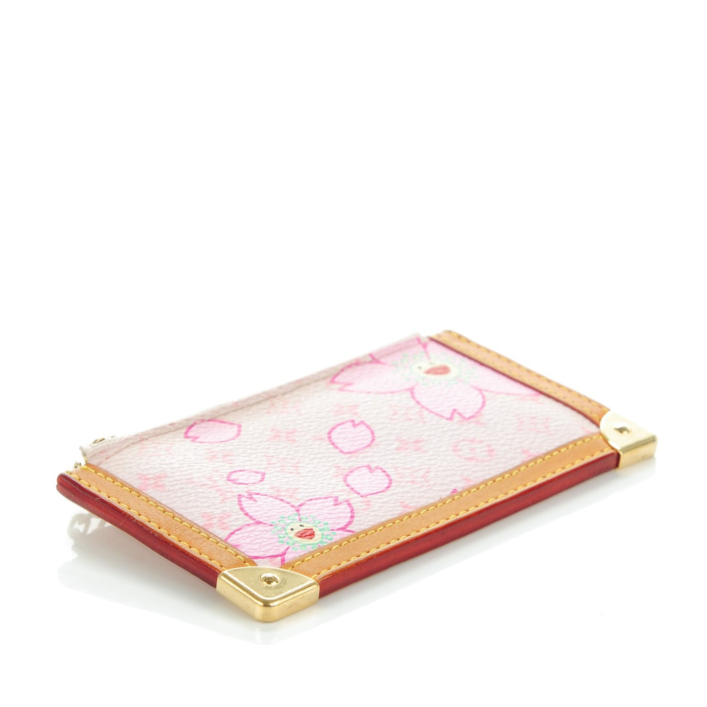 Monogram Cherry Blossom Key Pouch Pink