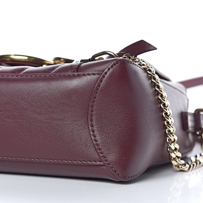 Chloe Calfskin Quilted Mini Faye Day Shoulder Bag Burnt Brown 8 of 9