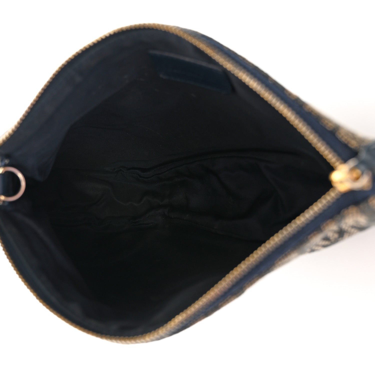 Christian Dior Monogram Mini Saddle Pochette Navy 5 of 14