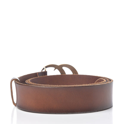 Gucci Faded Calfskin Double G 40mm Belt 105 42 Cuir 2 of 5