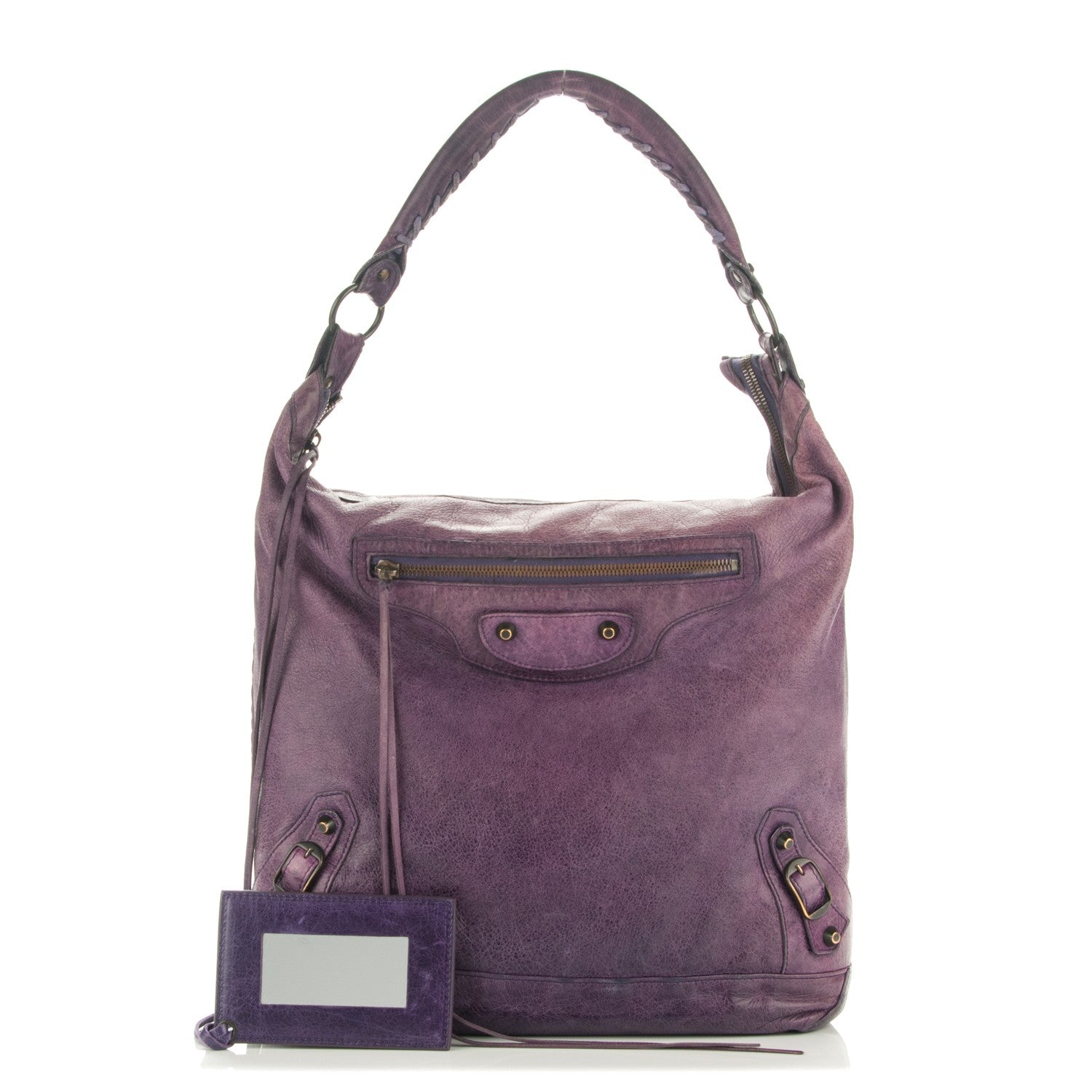 Balenciaga Agneau Classic Hardware Day Hobo Raisin 1 of 12