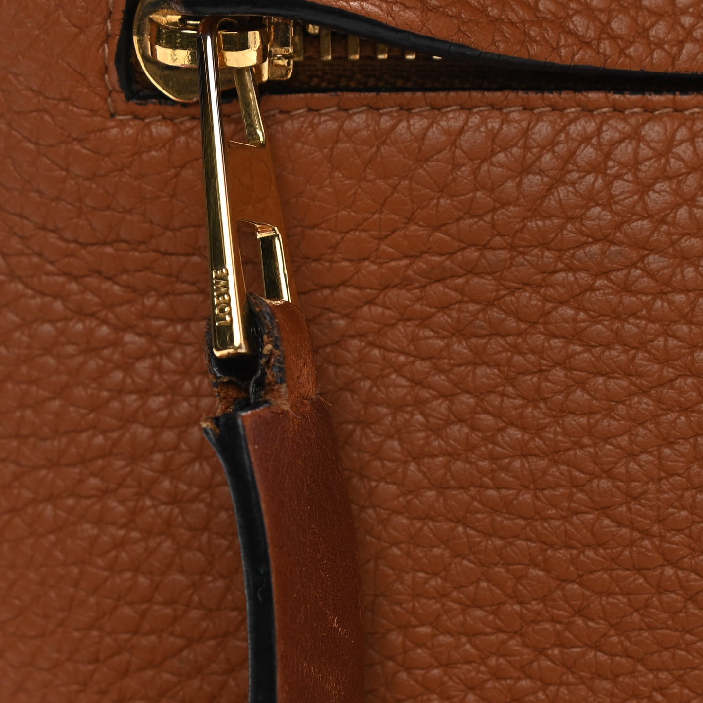 Calfskin T Pouch Tan