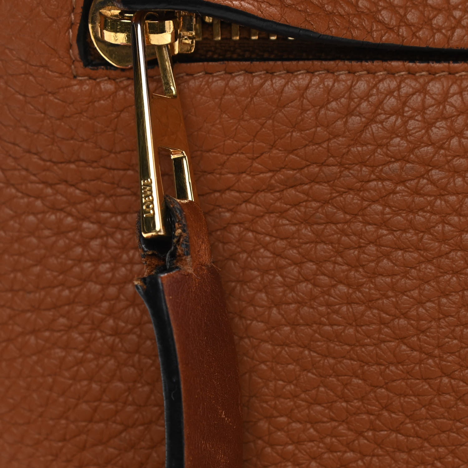 Loewe Calfskin T Pouch Tan 8 of 11