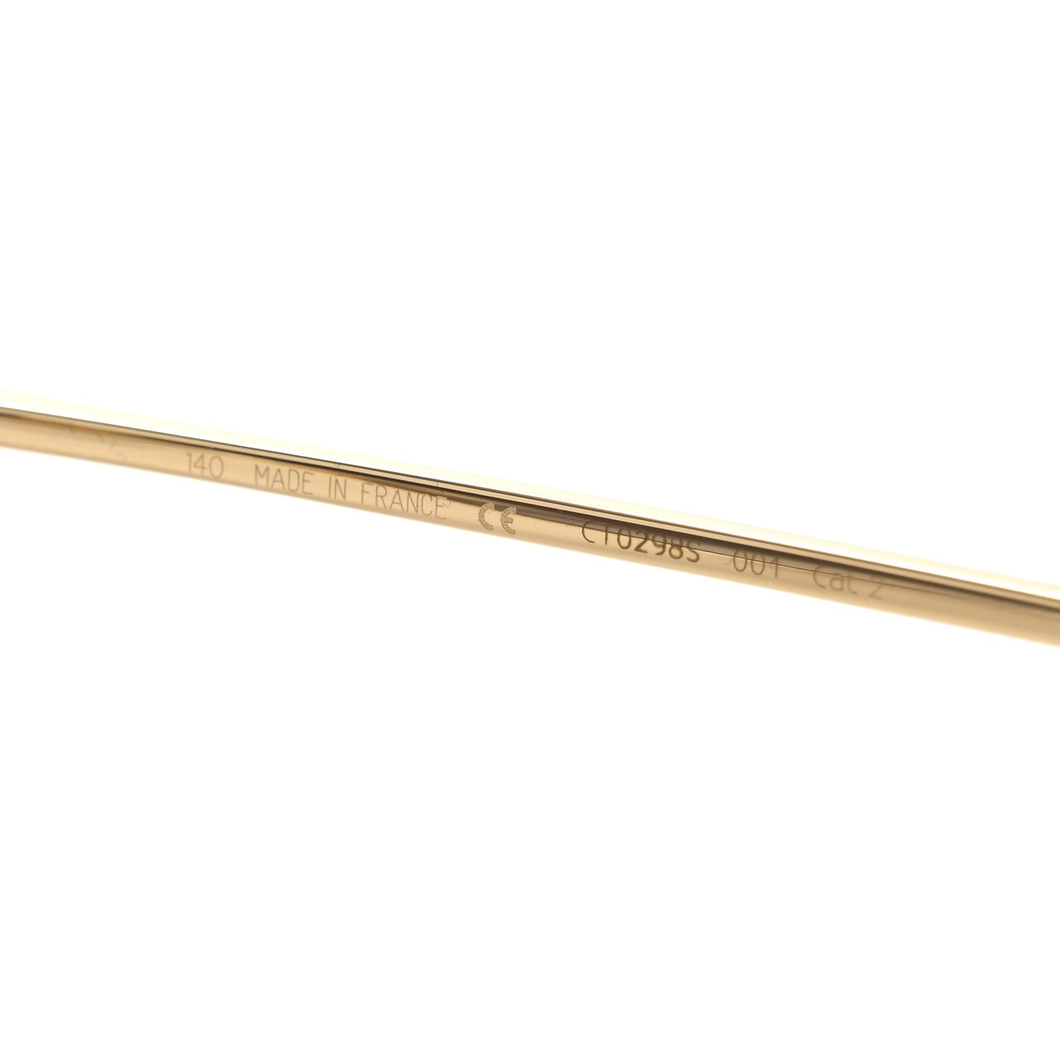 Cartier Santos Aviator Sunglasses CT0298S Gold Grey 6 of 8