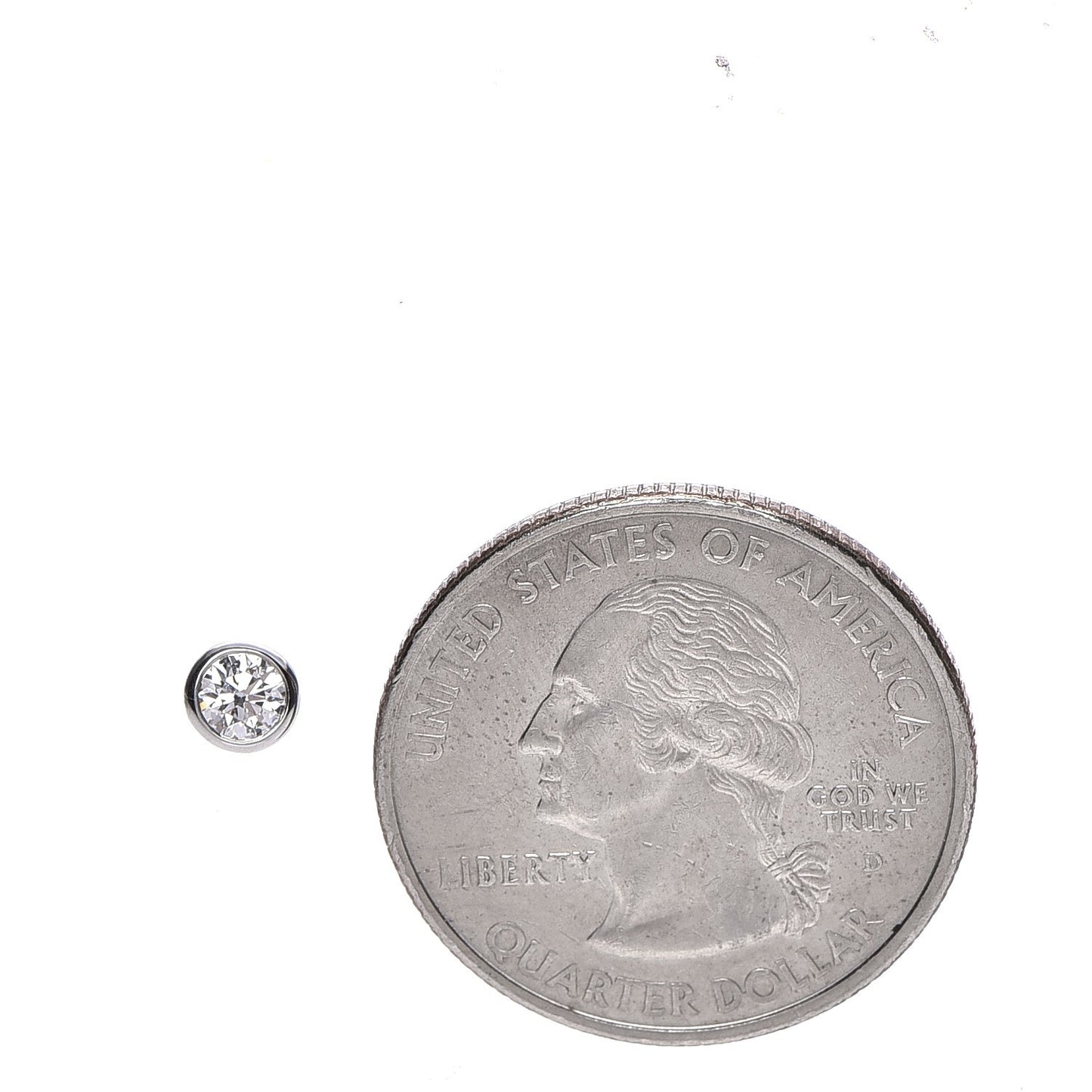 Platinum Diamond .34ctw Elsa Peretti Diamonds By The Yard Earrings