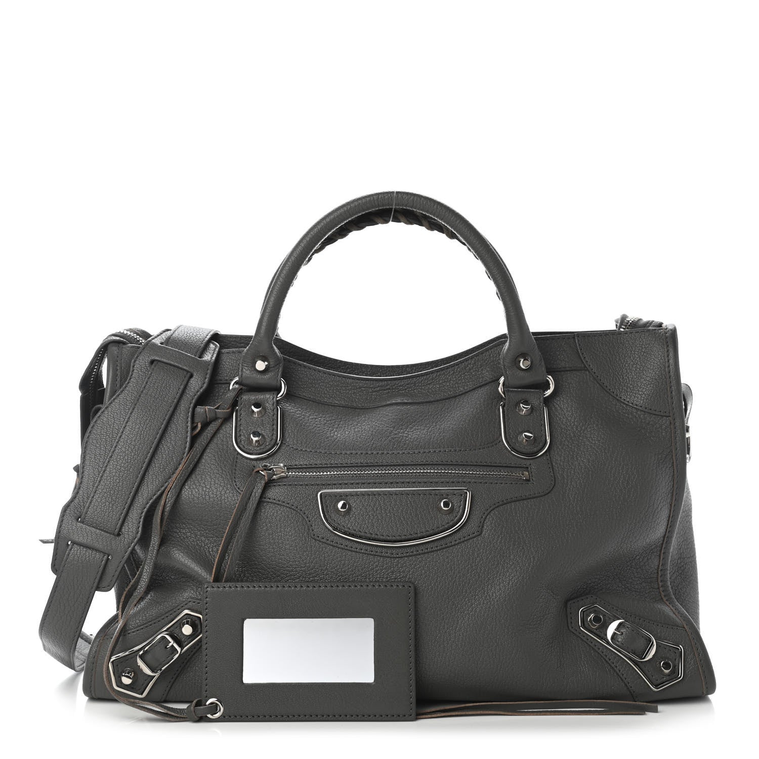 Balenciaga Chevre Silver Metallic Edge Hardware City Gris Acier 1 of 9