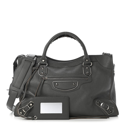 Balenciaga Chevre Silver Metallic Edge Hardware City Gris Acier 1 of 9