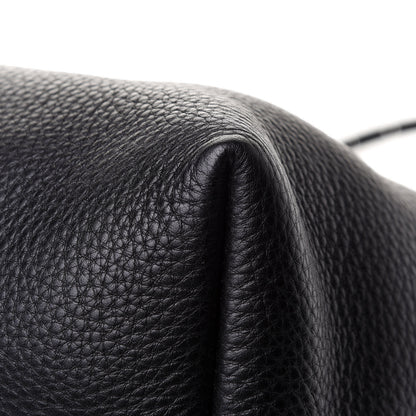 Prada Vitello Daino Etiquette Shopping Bag Black 12 of 12