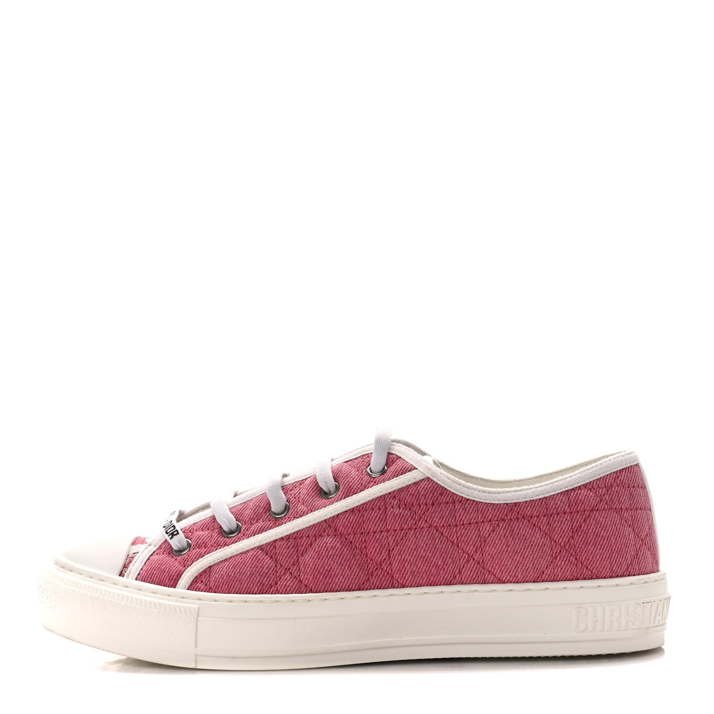 Canvas Walk 'N' Dior Low Top Sneakers 41 Taffy Pink