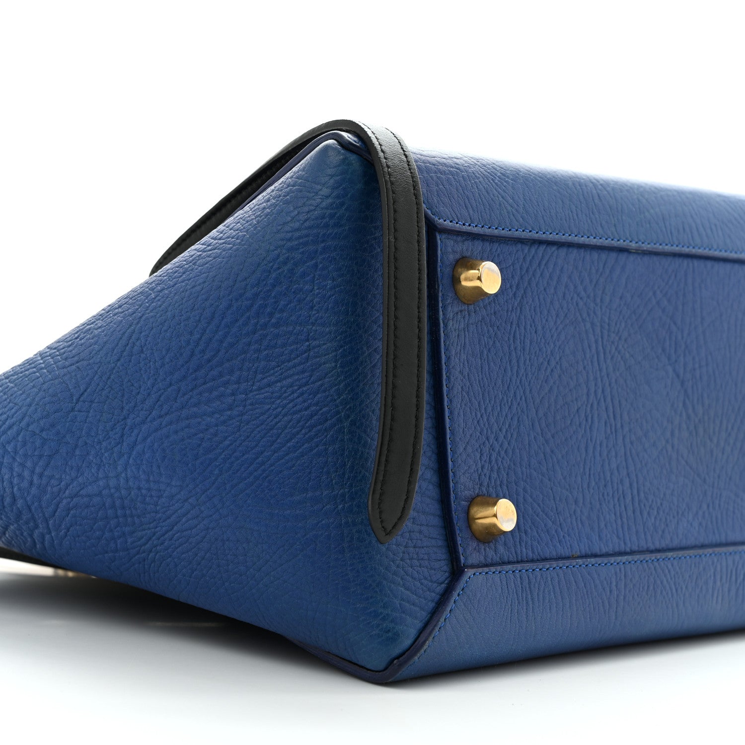 Celine Elephant Calfskin Mini Tri-Color Belt Bag Indigo 9 of 16
