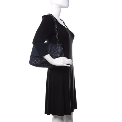 Chanel Lambskin Quilted Elementary Chic Flap Navy 2 of 13