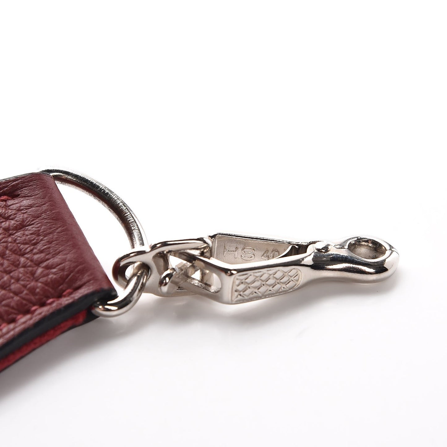 Toile Taurillon Clemence Shoulder Strap Rouge H