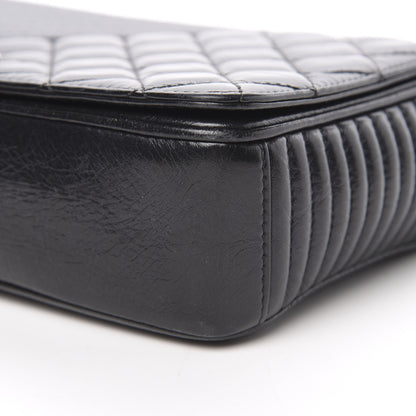 Chanel Glazed Calfskin Quilted Medium Coco Boy Flap Black 9 of 18
