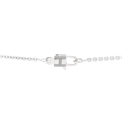 Hermes 18K White Gold Diamond Constance Amulettes Pendant Necklace 4 of 6