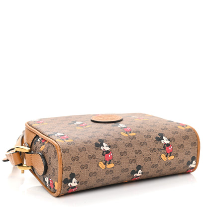 Gucci X DISNEY Mini Vintage GG Supreme Monogram Mickey Mouse Shoulder Bag Beige Vintage Sun Oil 4 of 11
