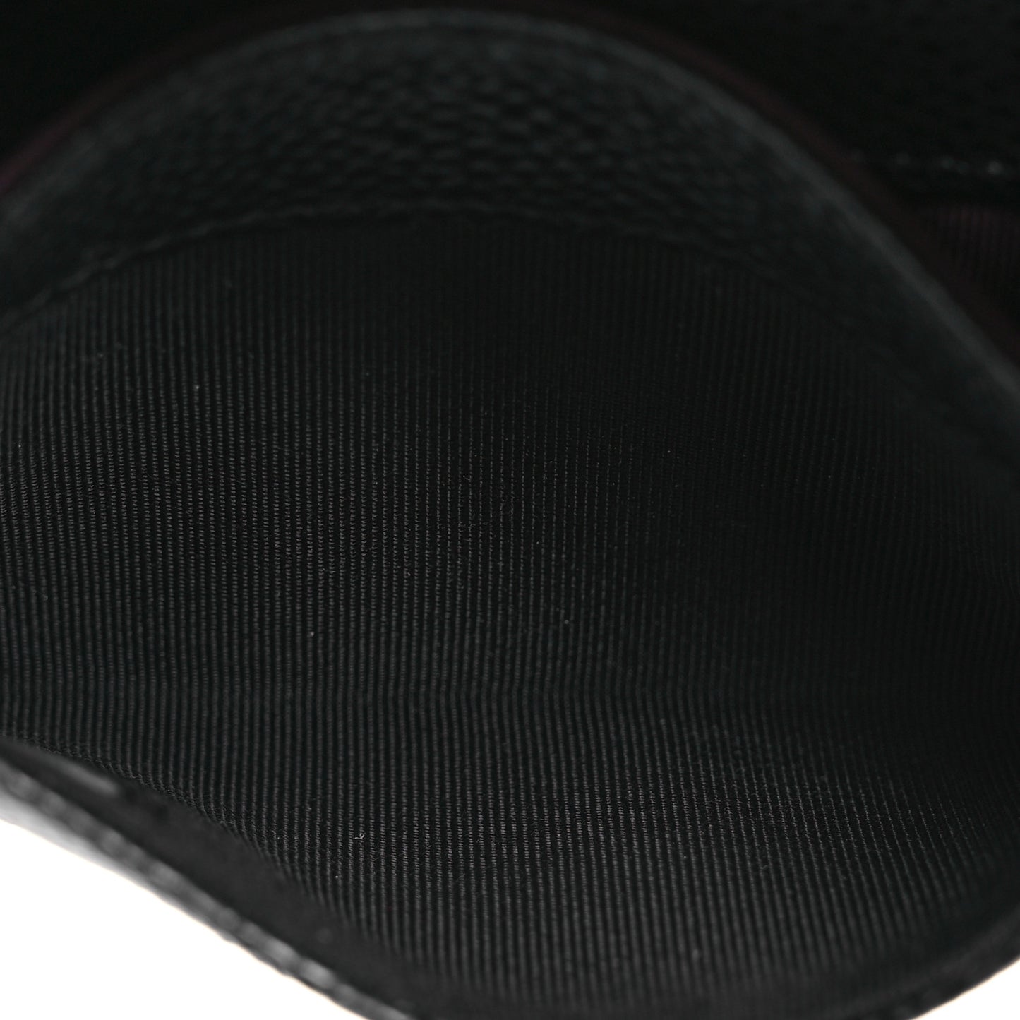Caviar Quilted Flap Card Holder Black