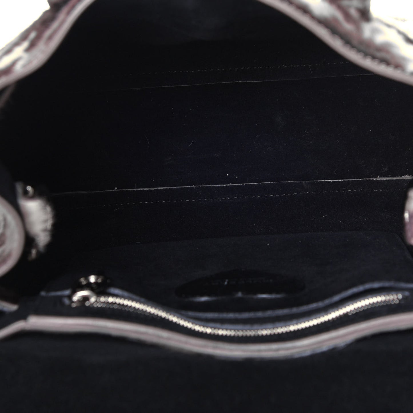 Calf Hair Camo Cara Delevingne Mini Backpack Grey
