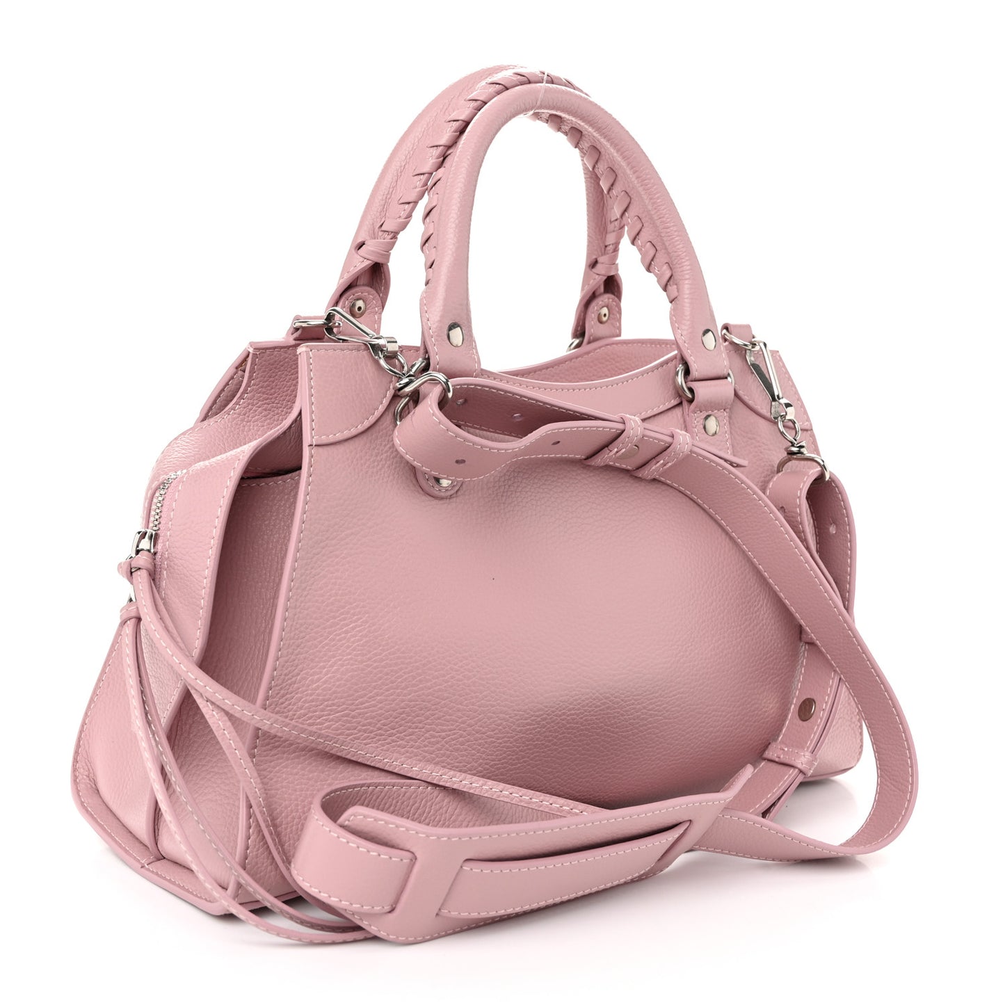 Grained Calfskin Neo Classic Black Hardware S City Powder Pink