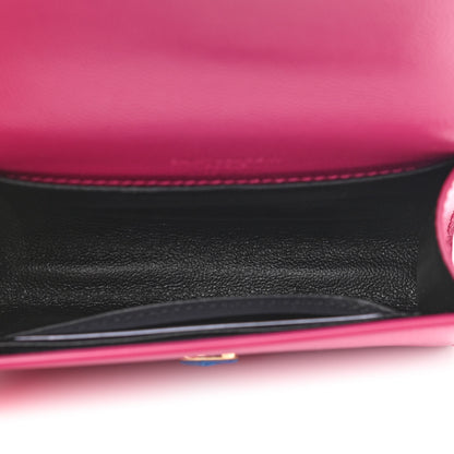Saint Laurent Grain De Poudre Monogram Kate Belt Bag Fuchsia 5 of 10