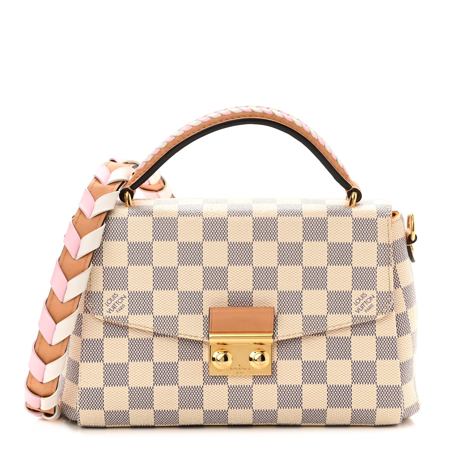 Damier Azur Braided Croisette Rose
