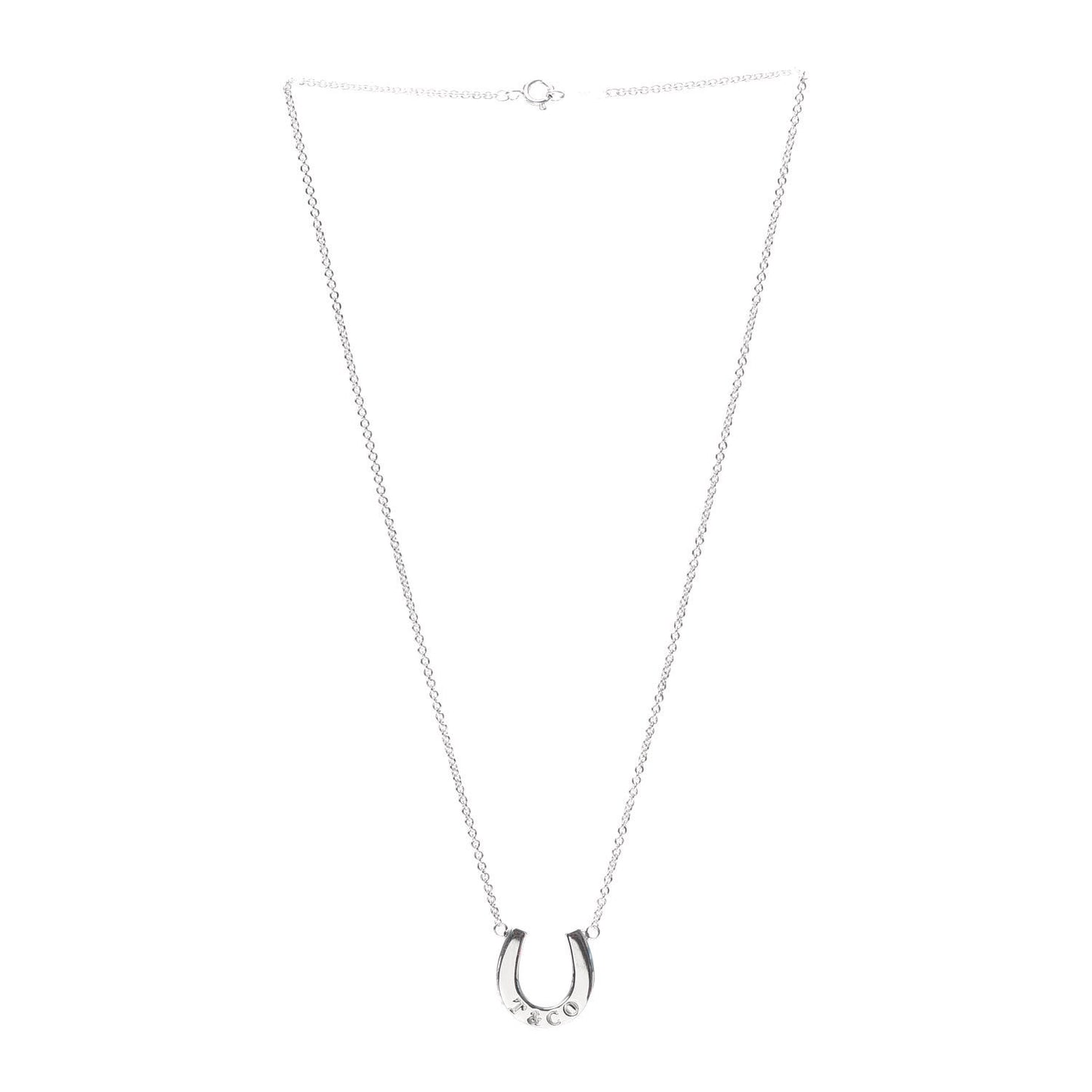 Sterling Silver 1837 Horseshoe Pendant Necklace