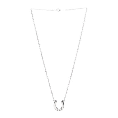 Tiffany Sterling Silver 1837 Horseshoe Pendant Necklace 3 of 5
