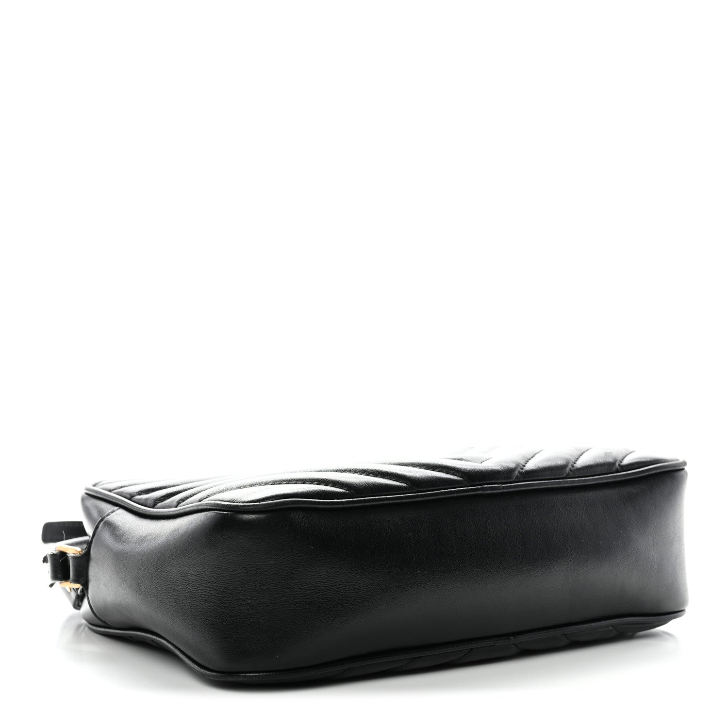 Saint Laurent Calfskin Matelasse Monogram Lou Camera Bag Black 4 of 13