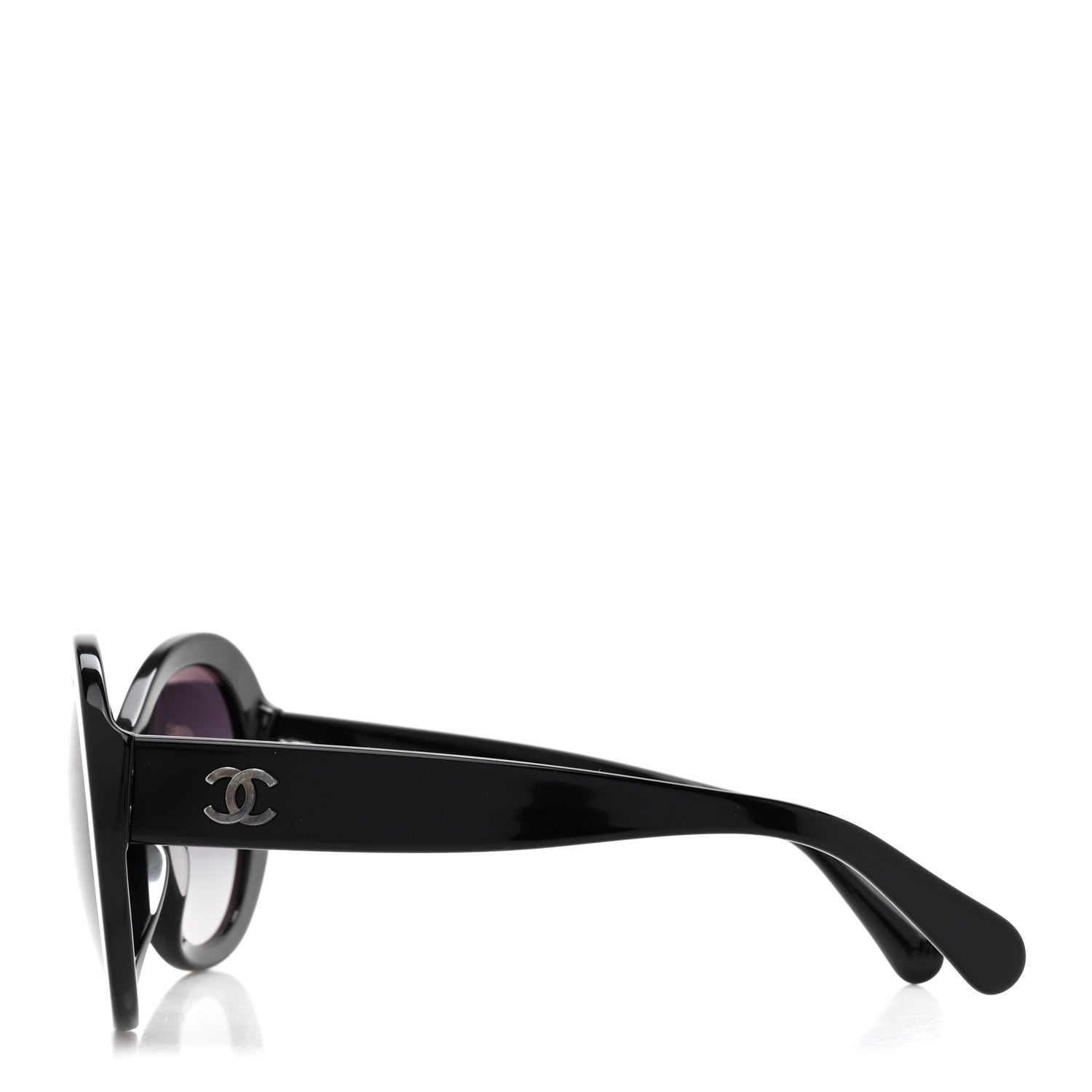 Chanel Oval CC Sunglasses 5372-A Black 3 of 8