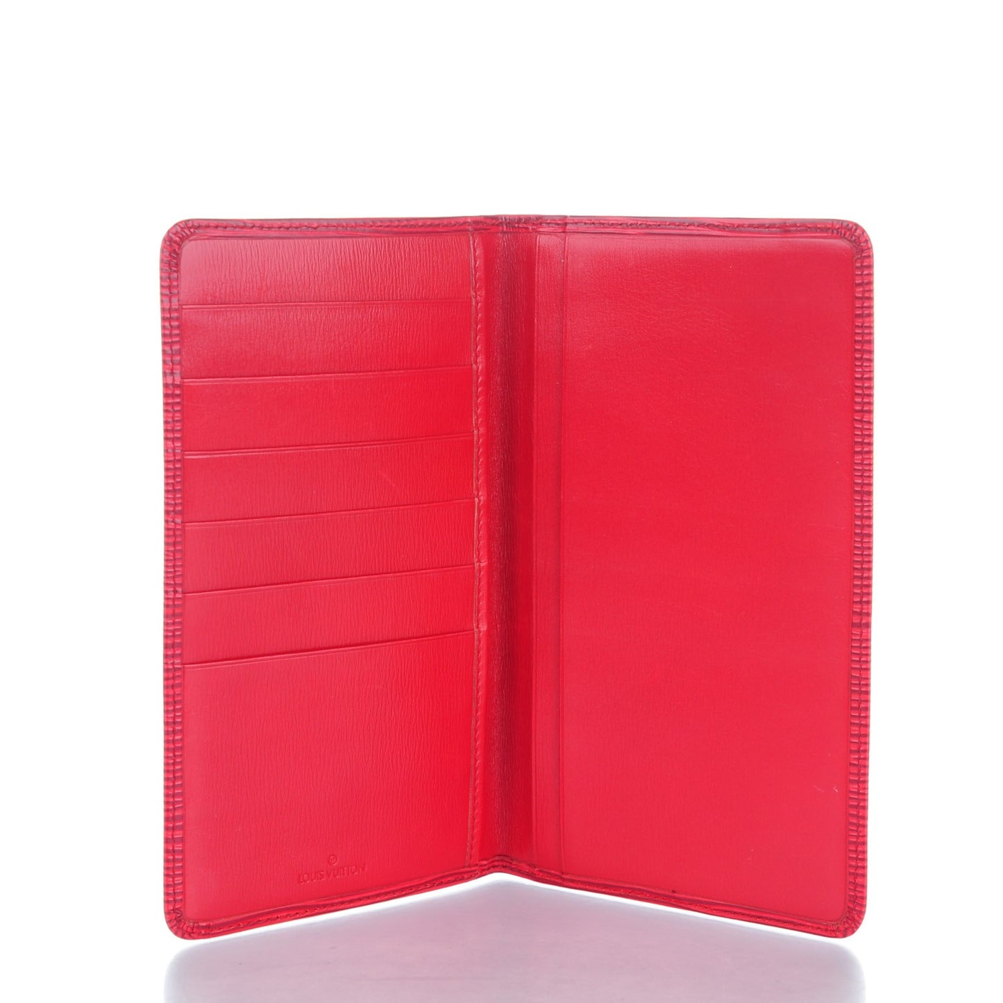 Epi Checkbook Organizer Wallet Castillan Red