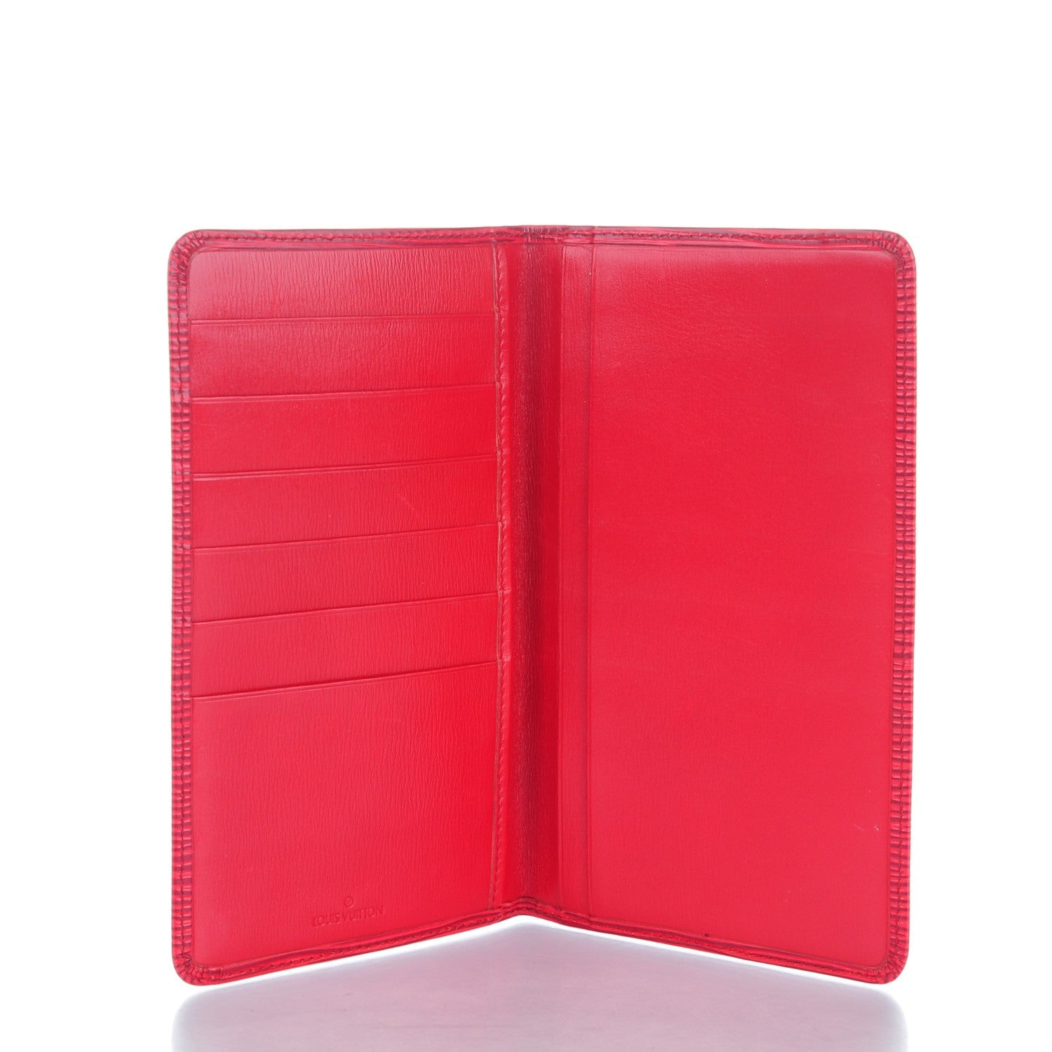 Louis Vuitton Epi Checkbook Organizer Wallet Castillan Red 5 of 7
