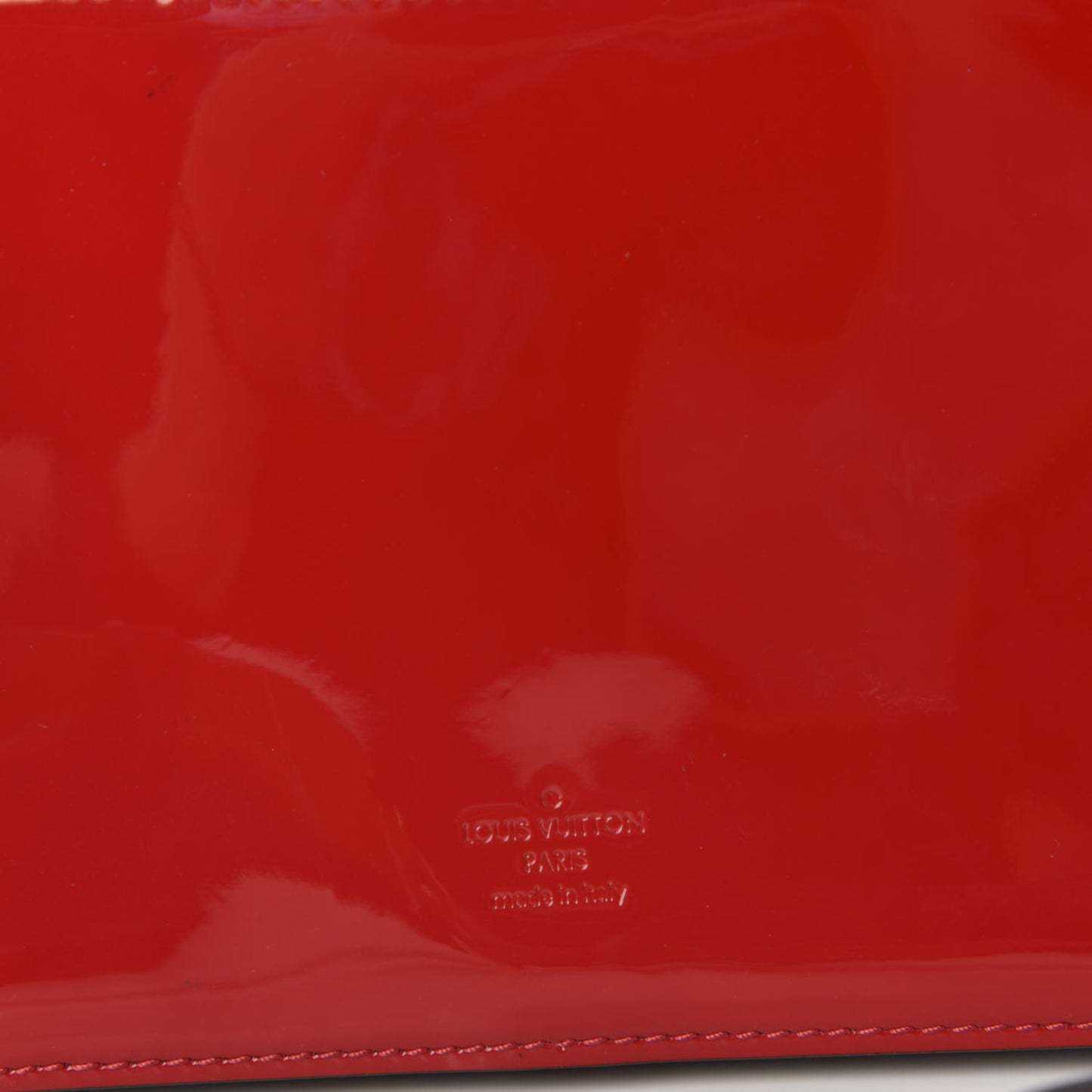 Patent Calfskin Monogram Cherrywood BB Scarlet