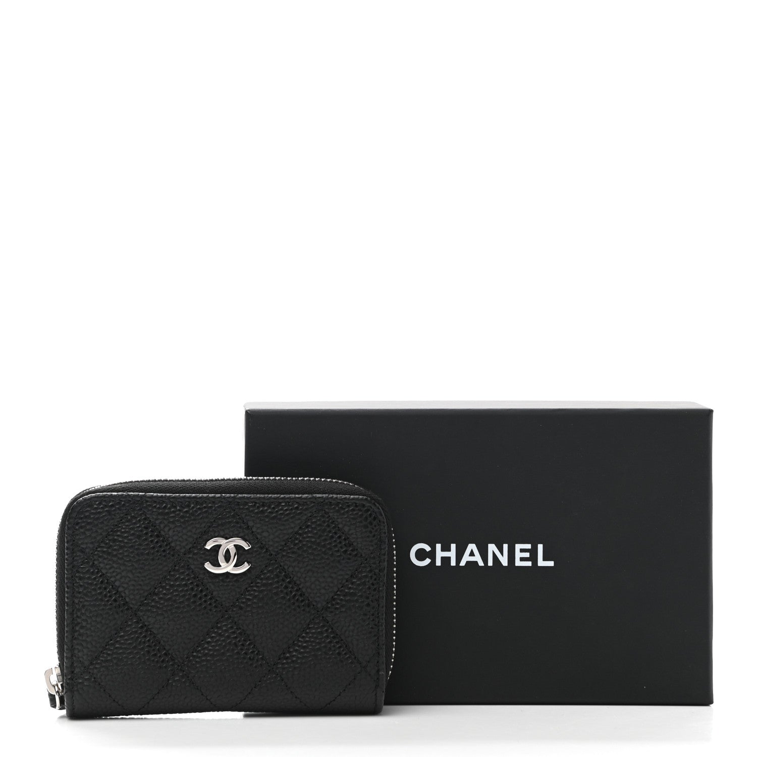Chanel Caviar Quilted Classic Zipped Coin Purse Black 8 of 8