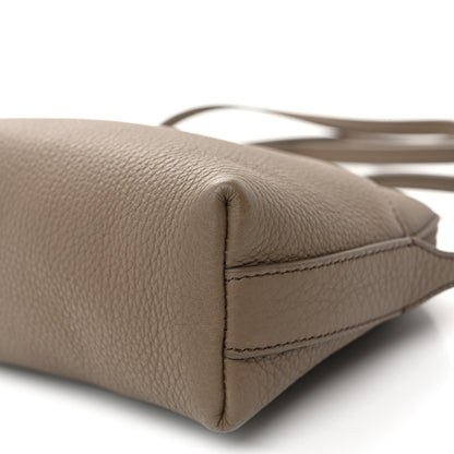 The Row Grained Calfskin Annie E/W Crossbody Bag Smoked Taupe 8 of 8