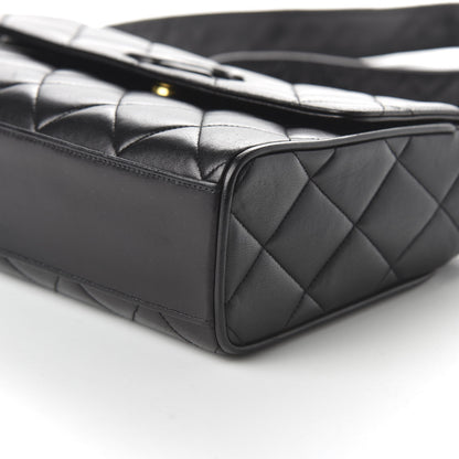 Chanel Lambskin Quilted CC Flap Shoulder Bag Black 7 of 10