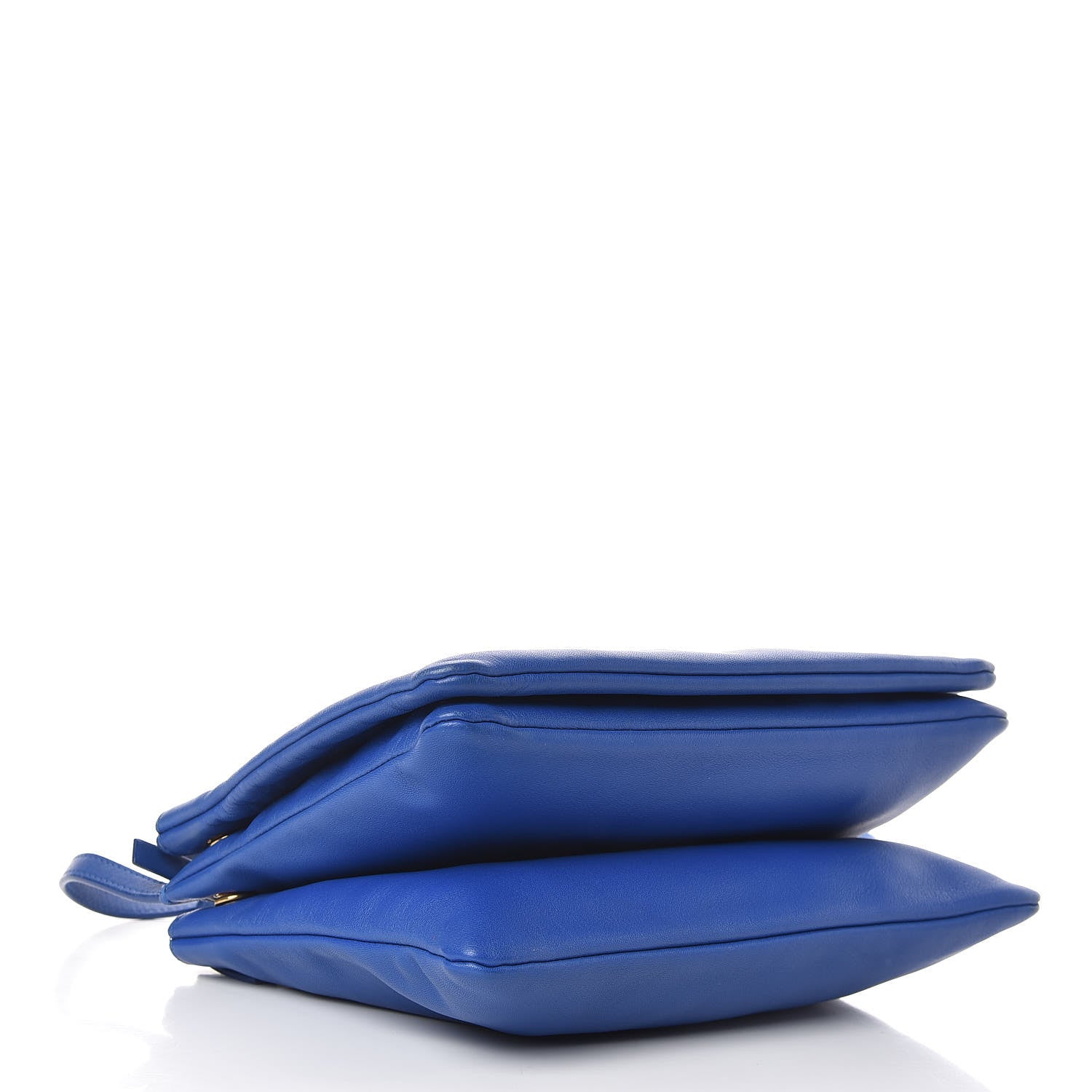 Celine Lambskin Large Trio Crossbody Bag Deep Blue 4 of 12