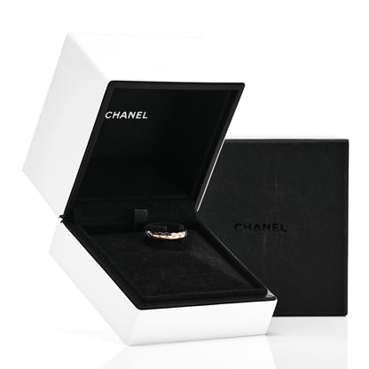 Chanel 18K Beige Gold Mini Coco Crush Ring 55 7.25 5 of 5