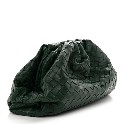 Bottega Veneta Nappa Maxi Intrecciato The Pouch Oversized Clutch Raintree 3 of 8